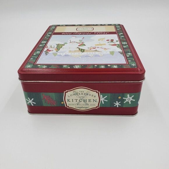 Longaberger Holiday Sweet Treats Tin 2004 With Box #90030 - Picture 5 of 11